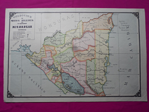 Nicaragua Mapa Coleccion Billiken Por Bemporat