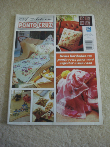 Revista Arte Em Ponto Cruz 9 Toalhas Almofadas Tapetes N845