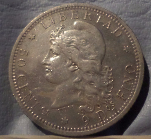 Argentina 50 Centavos 1883 Falla  Exc