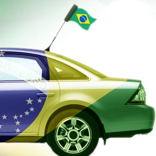 Enfeite Para Antena De Carros Bandeira Do Brasil