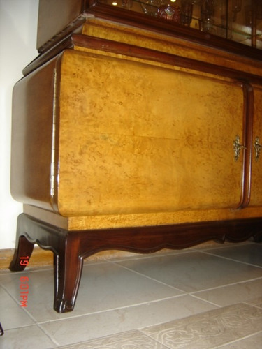 Juego De Comedor Estilo Raiz De Abedul * Mesa Y Seis Sillas