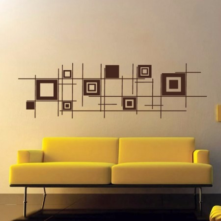 Adesivo Decorativo De Parede Quadros Abstratos Modernos Novo