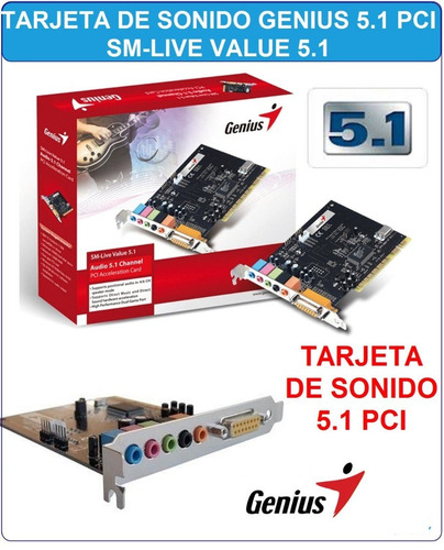 Genius Tarjeta Audio Chanel 5.1