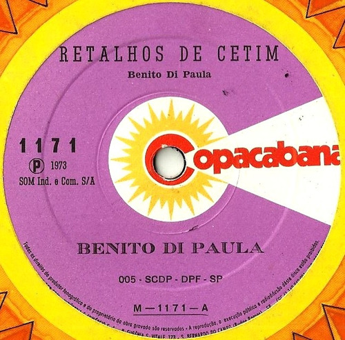 Benito Di Paula  Retalhos De Cetim - Cuidado De Sua Vida