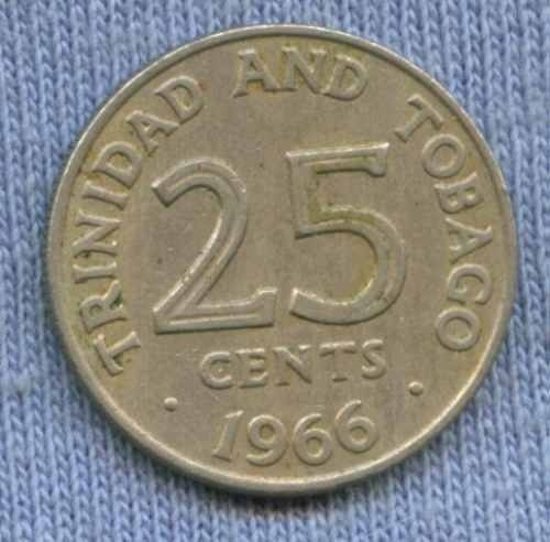 Trinidad Y Tobago 25 Cents 1966 *