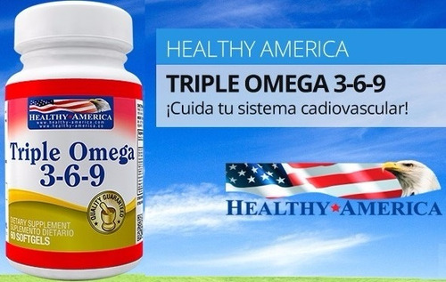 Triple Omega 3 6 9 Healthy America 120 Capsulas Importado ...