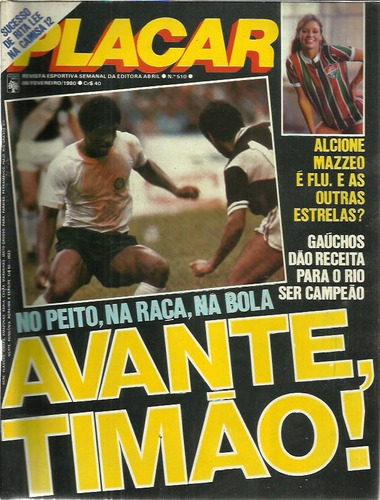 Revista Placar Nº 510 08 De Fevereiro 1980