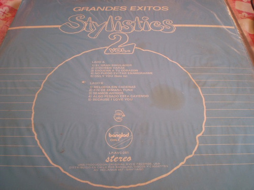 Vinilo Lp Stylistics Vol 2 Grandes Exitos (u825