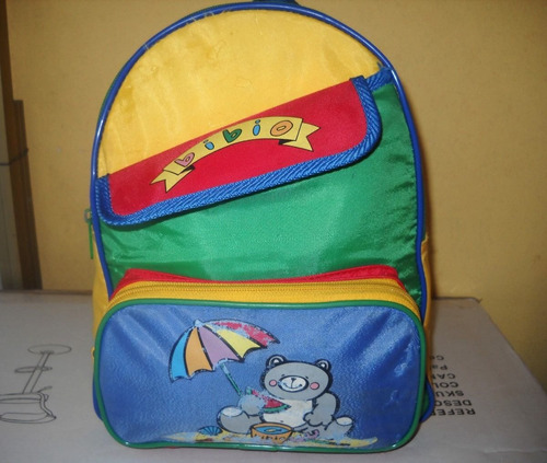 Mochila Escolar Jardin Impermeable Unisex Como Nueva