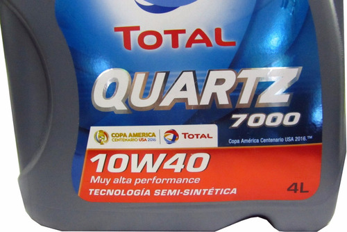 Aceite Total Quartz 7000 Semi Sintético Nafta 10w40 4lts