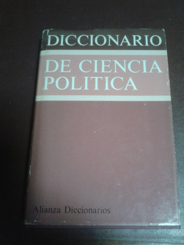 Diccionario De Ciencia Política Alianza Diccionarios