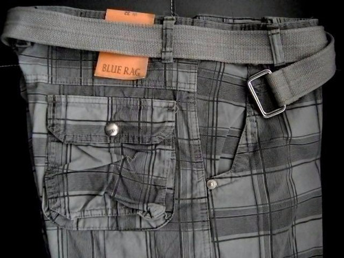 Bermuda Cargo Blue Rag 32 W Única Liquidación