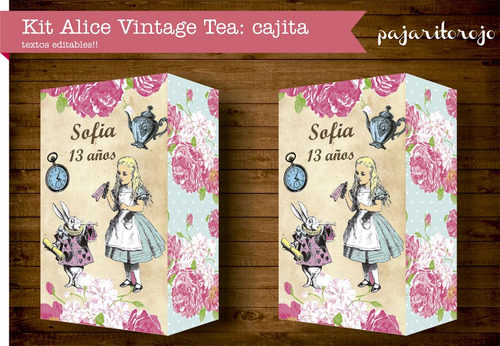 Kit Imprimible Vintage Alicia