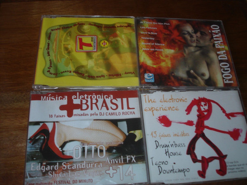 Lote Com 4 Cd's - Música Eletrônica, Anos 90, Etc.