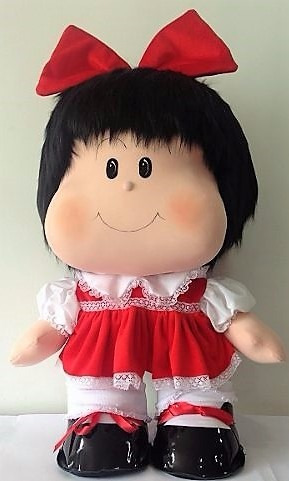 Muñeca Mafalda De Colección Mediana, Muñeca De Trapo