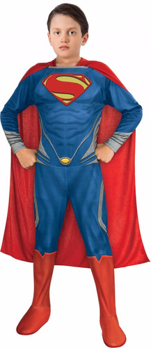 Fantasia Infantil Super Homem Com Músculos De 7 A 8 Anos