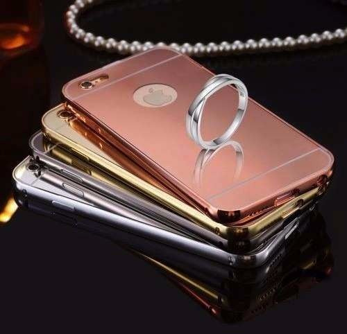 Imagen 5 de 5 de Case Bumper Espejo Mirror iPhone 4 5/5s 5c 6/6s 6plus 6splus