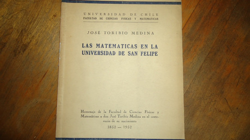 Las Matematicas En La Universidad De San Felipe