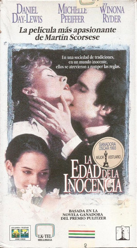 La Edad De La Inocencia Vhs Scorsese Pffeiffer Winona Ryder