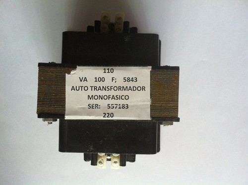 Autotransformador 110v-220v /220v-110v Capacidad 100 Watios