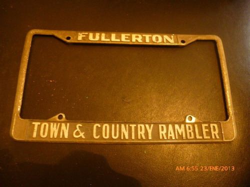 Marco Patente U.s.a.   Town Country Rambler Fullerton
