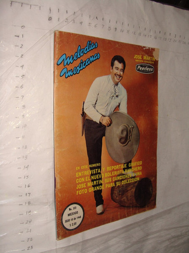Libro Revista 1968 ,melodias Mexicanas Pererless , 66 Pagina