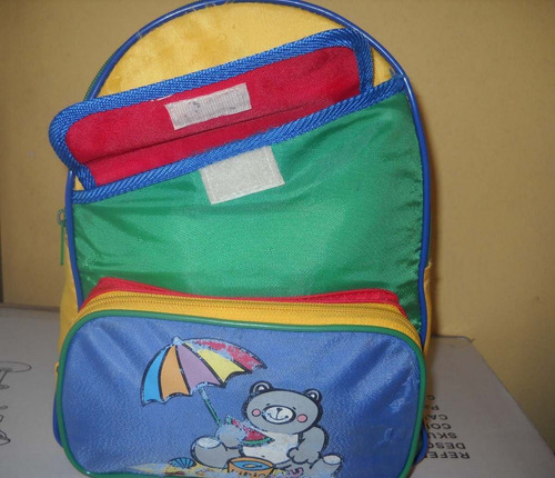 Mochila Escolar Jardin Impermeable Unisex Como Nueva