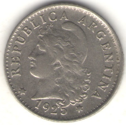 Argentina 5 Centavos 1925  Exc