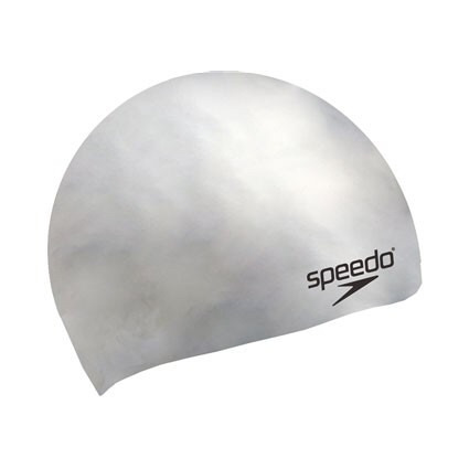 Gorro Para Piscina Adulto Plateado Speedo Original 