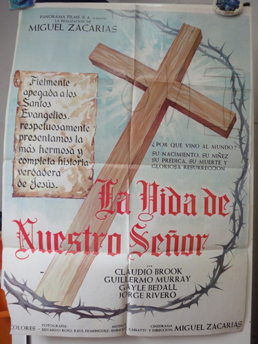 Poster La Vida De Nuestro Señor Jesucristo Miguel Zacarías (Usado)