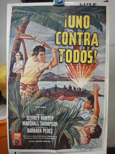 Poster Uno Contra Todos Jeffrey Hunter Marshall Thomson 1962