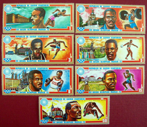 Guinea Ecuat, Deportes Serie Juegos Munich 72 Mint L6401