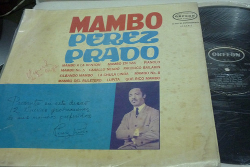 Jch- Lp Vinilo Mambo Perez Prado Pachuco Bailarin 