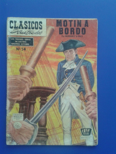 Revista Clasicos Ilustrados Motin A Bordo Año 1956