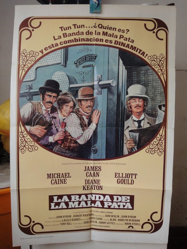 Poster La Banda De La Mala Pata James Caan Michael Cane 1976