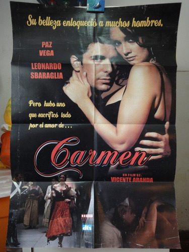 Poster Original Carmen Paz Vega Leonardo Sbaraglia Vicente