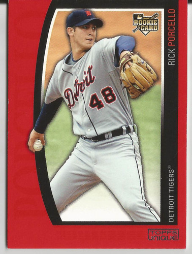 2009 Topps Unique Rookie Red 715/1199 Rick Porcello Tigers