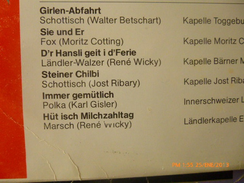 Vinilo Lp Doble Urchigi Choscht Es Lade N'i. (u703