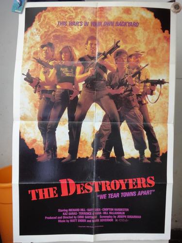 Poster The Destroyers Richard Hill Katt Shea Terrence Ohara