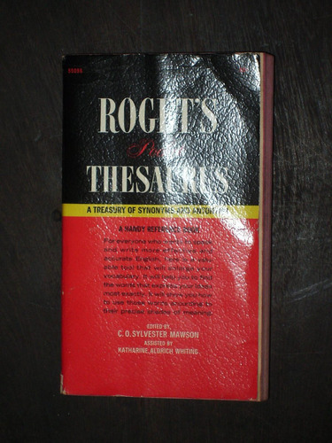 Roget's Thesaurus - A Treasury Of Synonyms And Antonyms