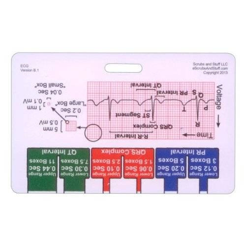 Guía De Referencia Del Ecg Regla Horizontal Distintivo Ident