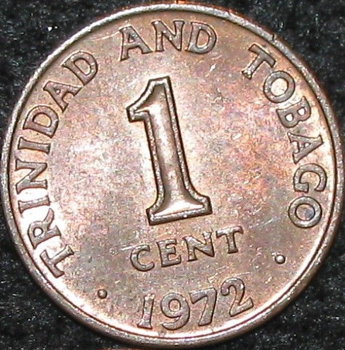 Trinidad Y Tobago 1 Cent 1972 * Escudo *