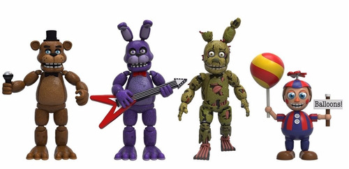 Five Nights At Freddys - Set Muñecos Originales  Pack X 4!!!