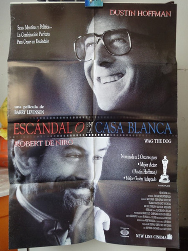 Poster Escandalo En La Casa Blanca Dustin Hoffman Robert De