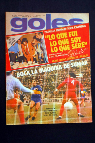 Revista Goles Nº 1490 Monzòn - Boca - Argentinos