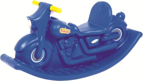 Gangorra Infantil De Plastico Moto Balanço Azul - Xalingo