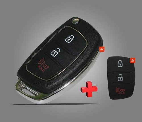 Chave Canivete Hyundai Hb20, Ix35, Hb20s 3 Botões + Key Pad