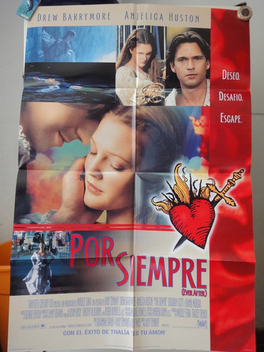 Poster Por Siempre Cenicienta Drew Barrymore Anjelica Huston