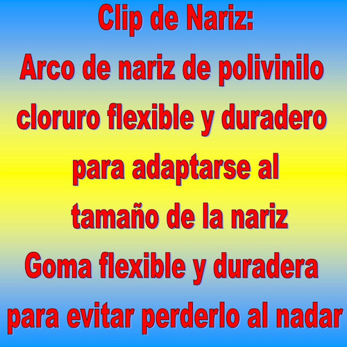 Clip De Nariz Natacion Impide El Paso Del Agua Buceo Playa