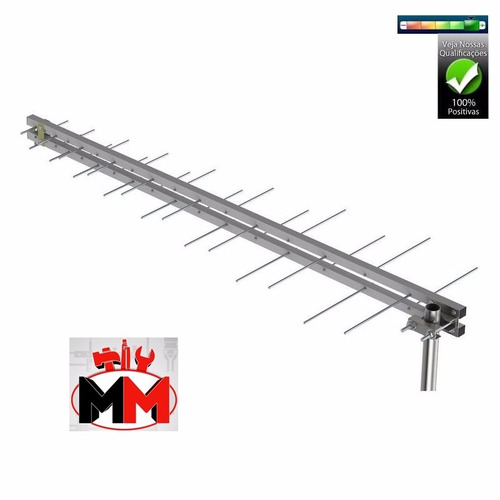 Antena Uhf Digital Externa Hdtv 34 Elementos Castelo M8034